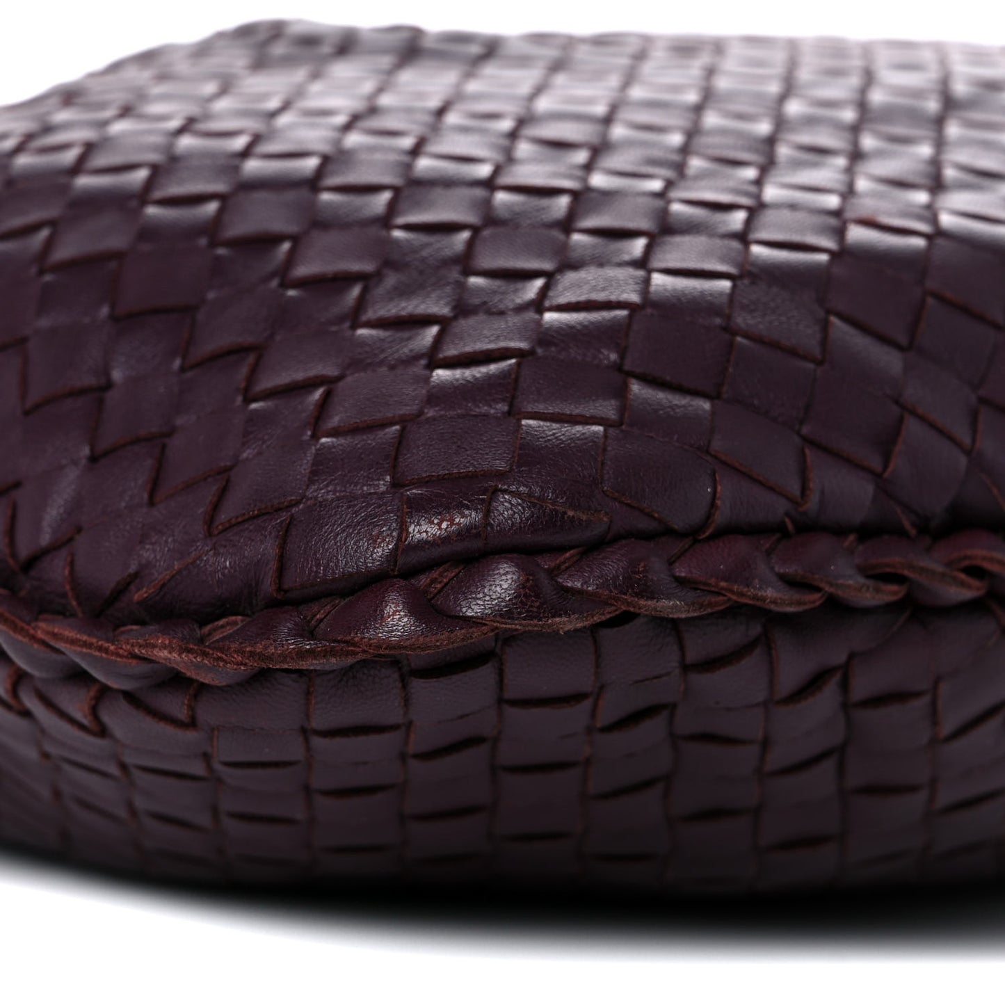 Nappa Intrecciato Medium Veneta Hobo Aubergine