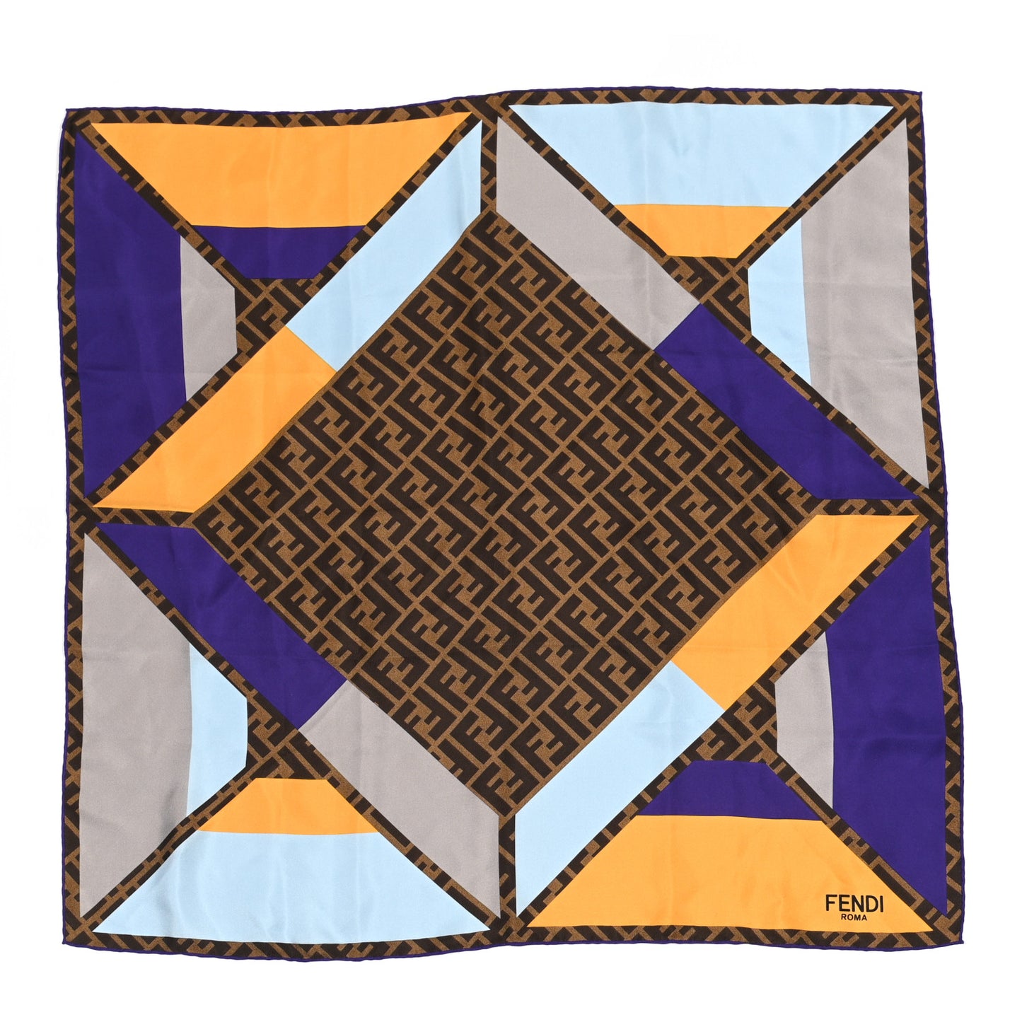 Silk FF Scarf Multicolor