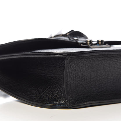 Valentino Garavani Pebbled Calfskin Small Glam Lock Rockstud Flap Black 7 of 11