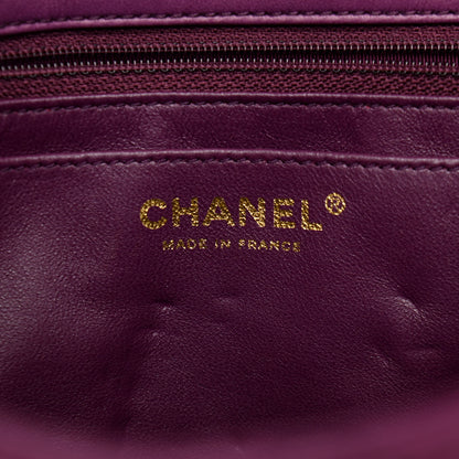 Chanel Lambskin Quilted Jumbo Single Flap Purple 6 of 12
