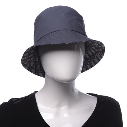 Christian Dior Oblique Reversible Teddy-D Brim Bucket Hat 58 Blue 2 of 8