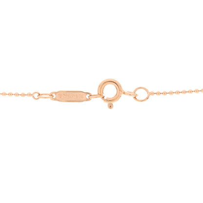 Tiffany Sterling Silver 18K Rose Gold Round Lock Pendant Necklace 5 of 5