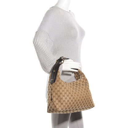 Gucci Monogram Medium Horsebit Chain Hobo Dark Brown 2 of 7
