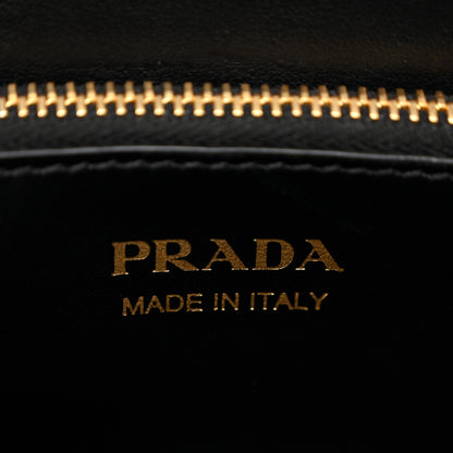 Prada Saffiano Cuir Calfskin Small Monochrome Top Handle Tote Black 6 of 13