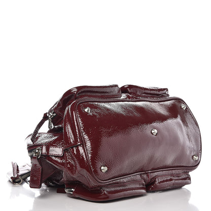 Chloe Crinkled Patent Betty Shoulder Bag Burgundy 4 of 6