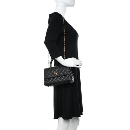 Chanel Caviar Quilted Mini Coco Chain Handle Flap Black 2 of 11