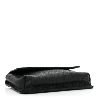 Gucci Pebbled Calfskin Soho Flap Belt Bag Black 4 of 12