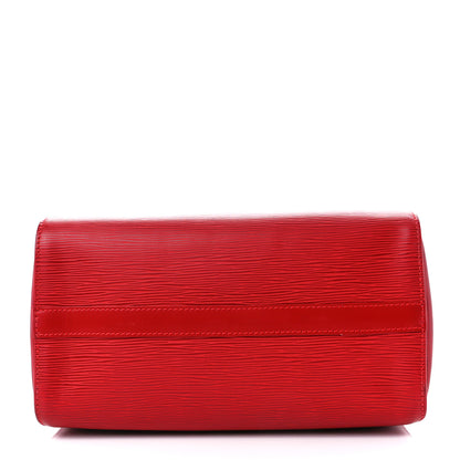 Louis Vuitton Epi Speedy 25 Castillan Red 14 of 14