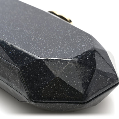 Chanel Glitter Vinyl Crystal Clutch Black 9 of 9