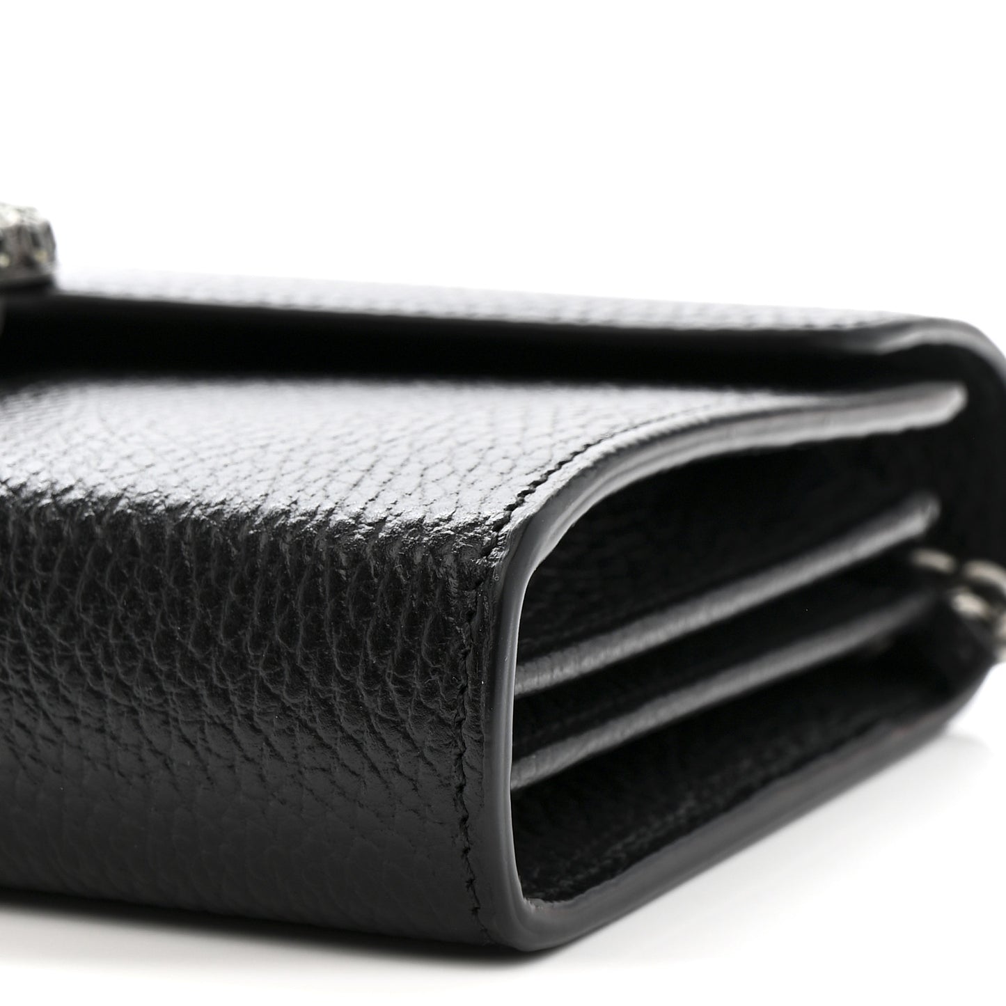 Calfskin Mini Dionysus Chain Wallet Black