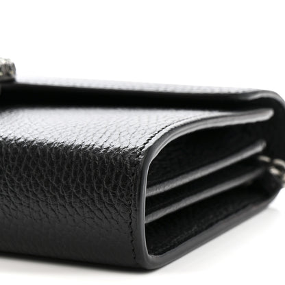 Gucci Calfskin Mini Dionysus Chain Wallet Black 10 of 13