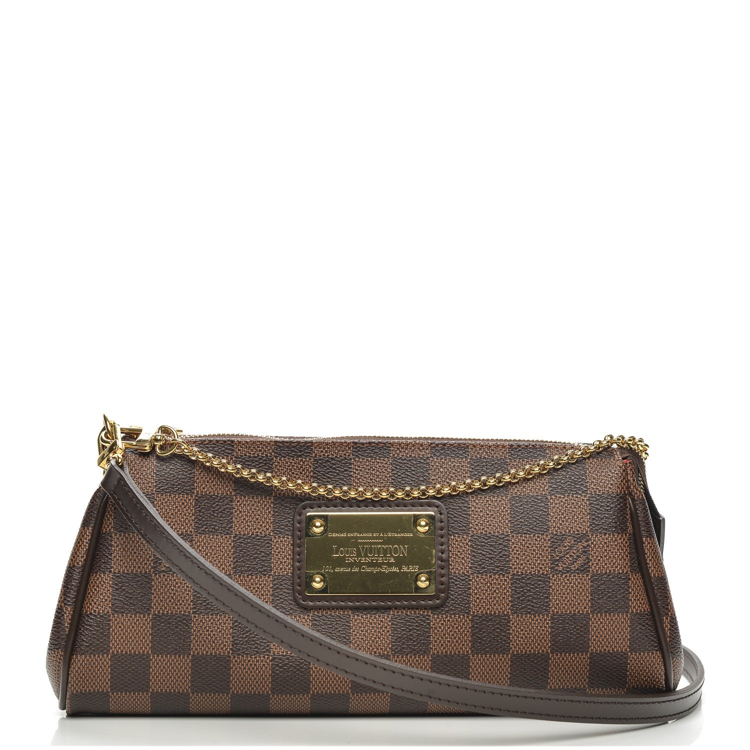 Louis Vuitton Damier Ebene Eva Clutch 1 of 7