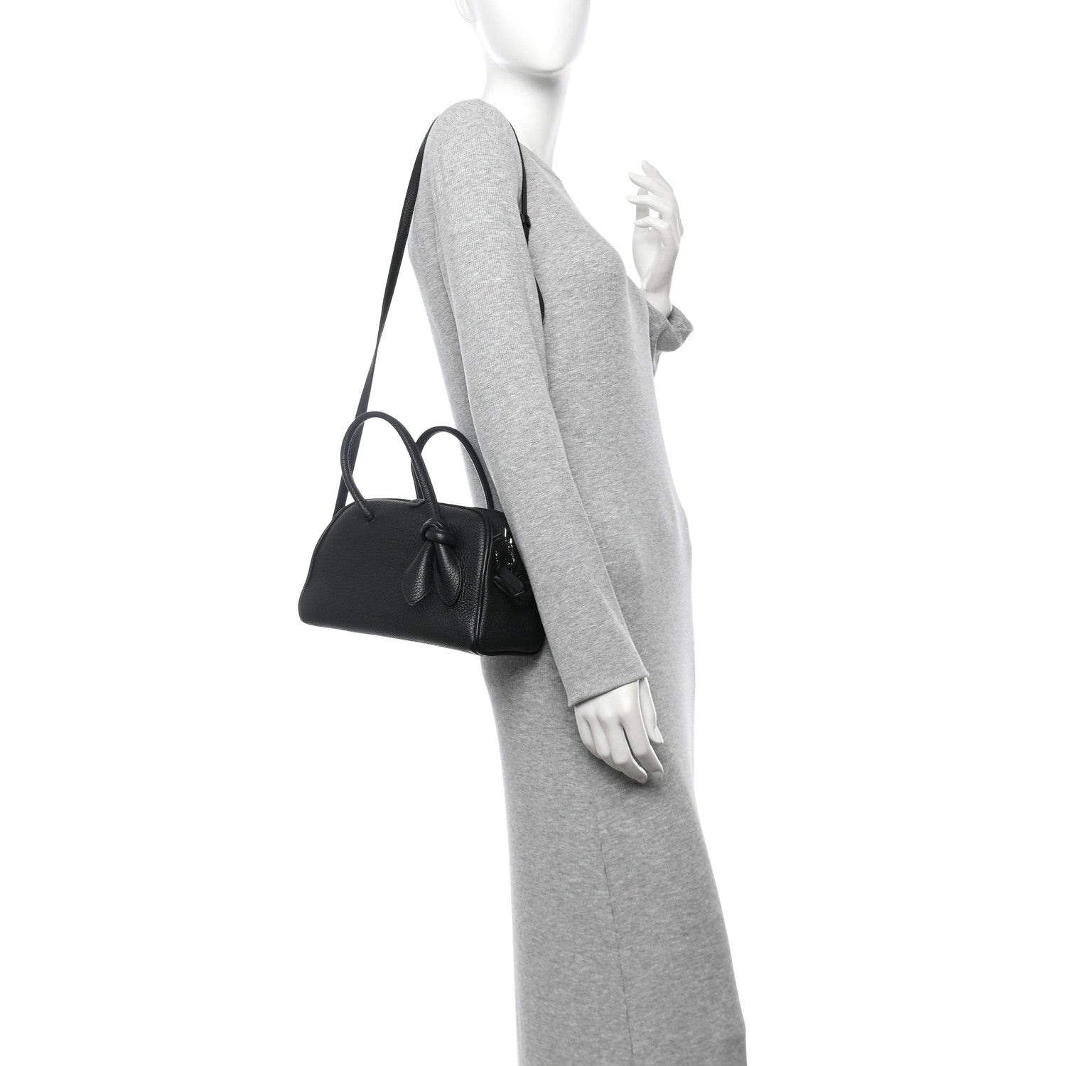 Jacquemus Grained Calfskin Le Petit Turismo Black 2 of 9