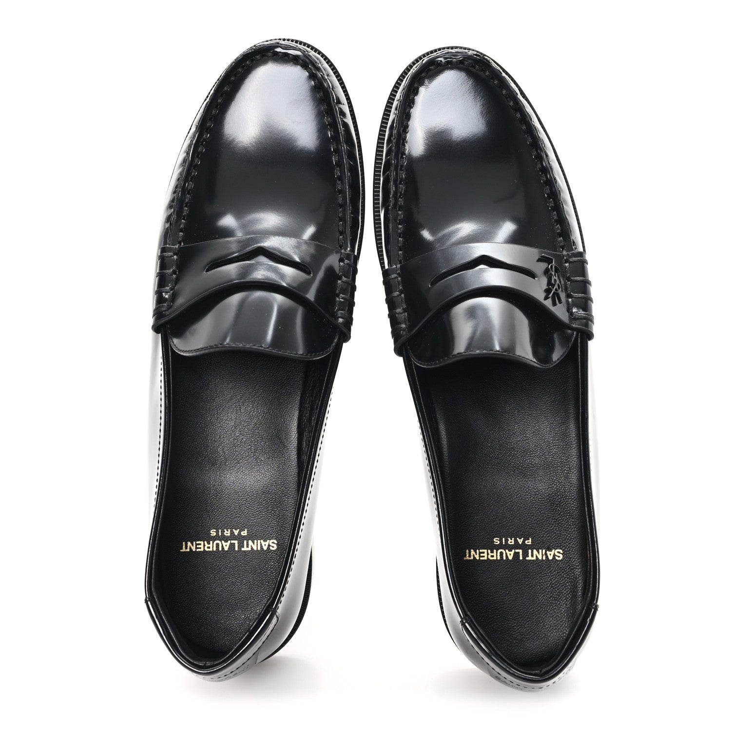 Saint Laurent Magnum Calfskin Le Loafer 15 Moccasin 38 Black 2 of 9