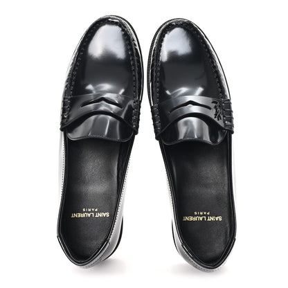 Saint Laurent Magnum Calfskin Le Loafer 15 Moccasin 38 Black 2 of 9