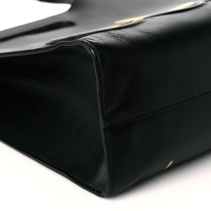 Gucci Calfskin GucciGhost Real Medium XL Tote Black Yellow 7 of 10