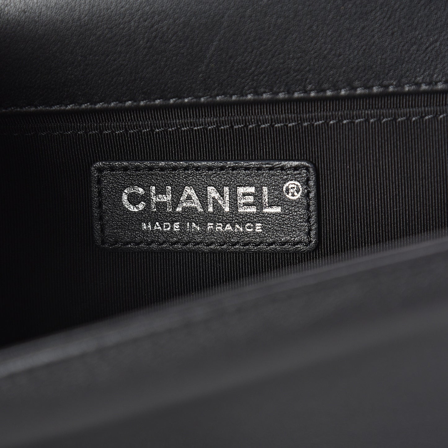 Calfskin Quilted Medium Boy Flap Black