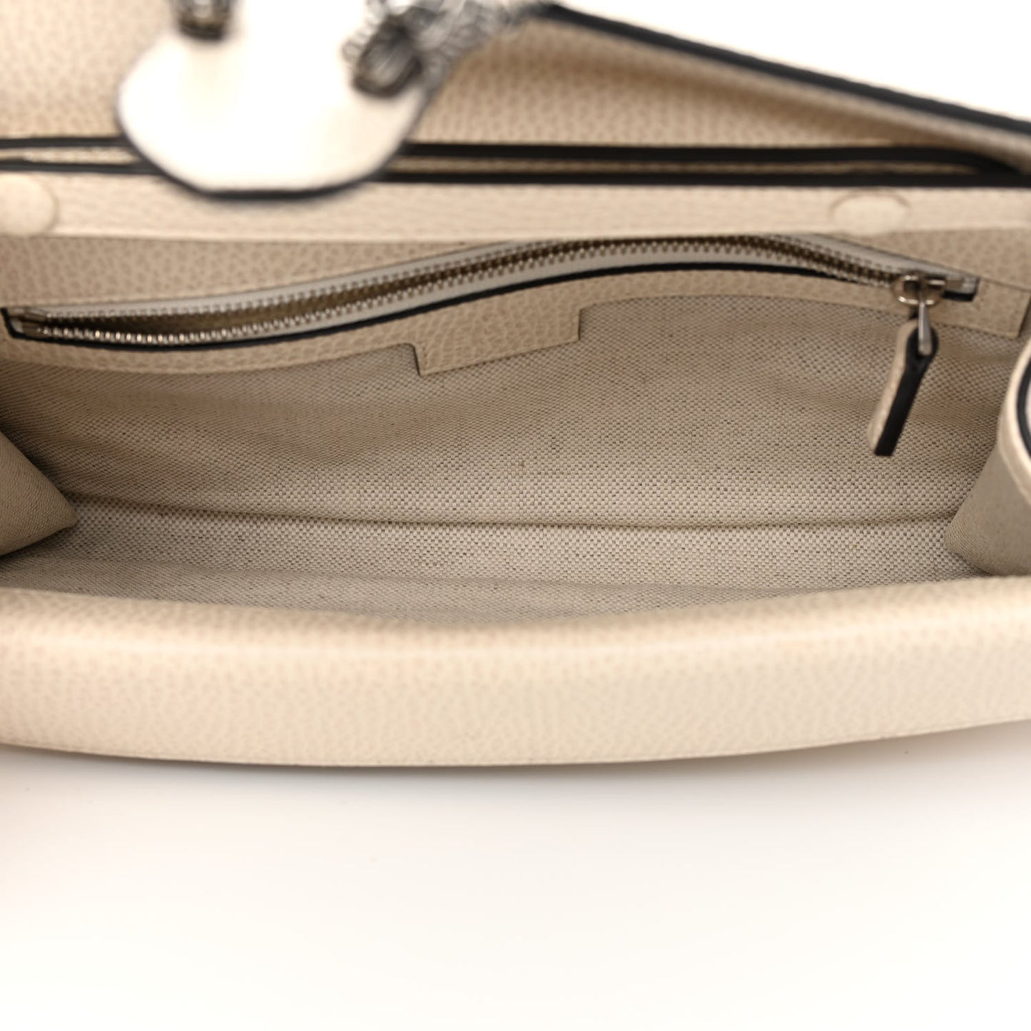 Dollar Calfskin Web Small Dionysus Crossbody Bag Mystic White