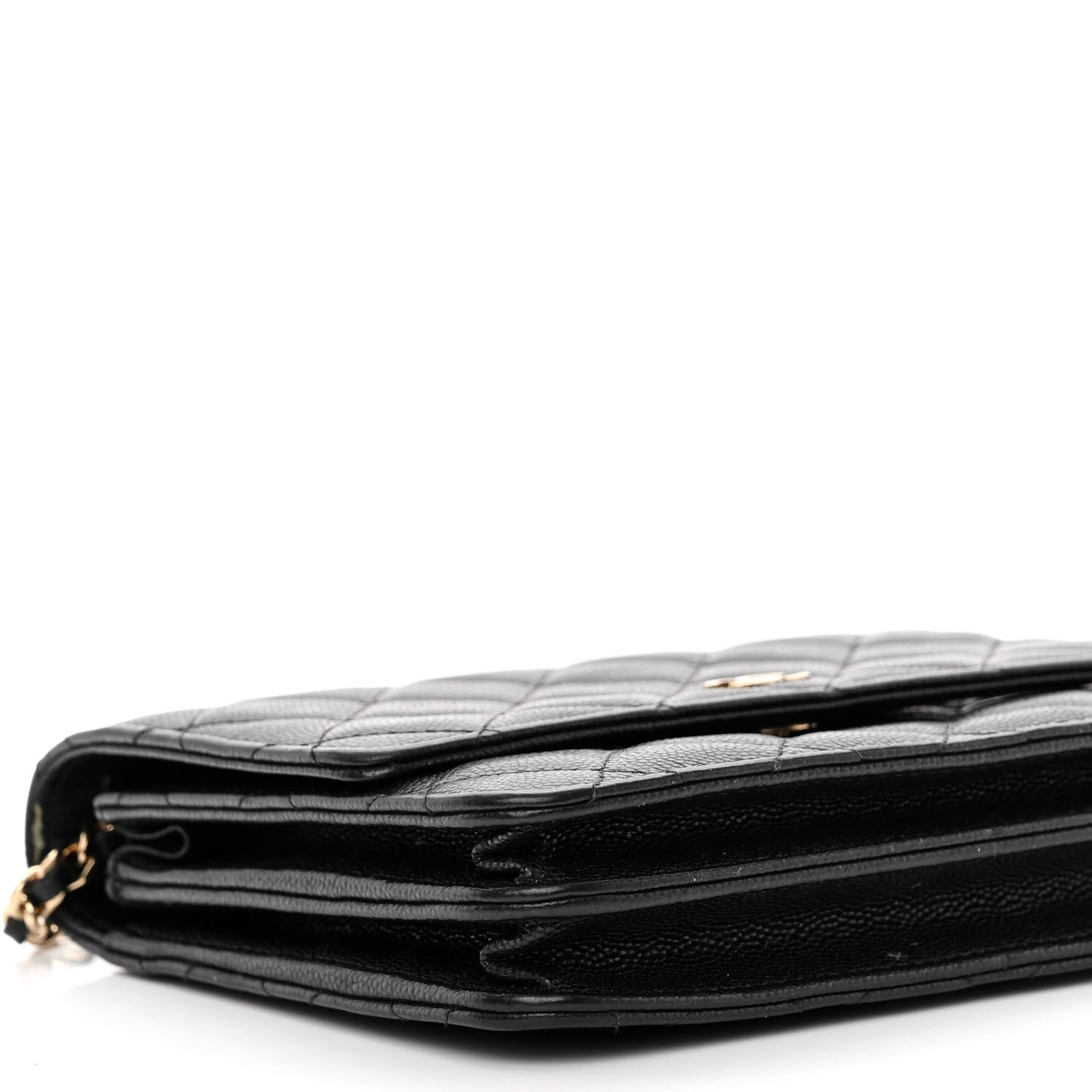 Chanel Caviar Quilted Square Wallet On Chain WOC Black 9 of 13