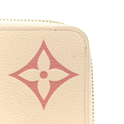 Louis Vuitton Empreinte Monogram Giant Zippy Wallet Creme Bois De Rose 8 of 9