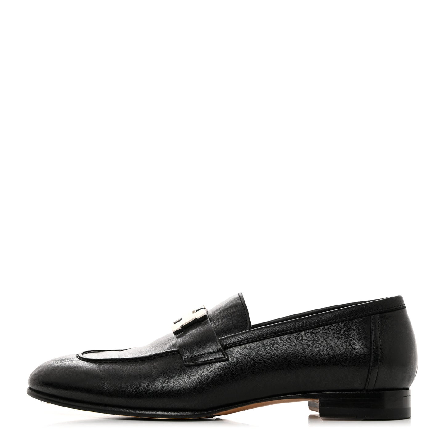 Goatskin Womens Paris Loafers 36 Black