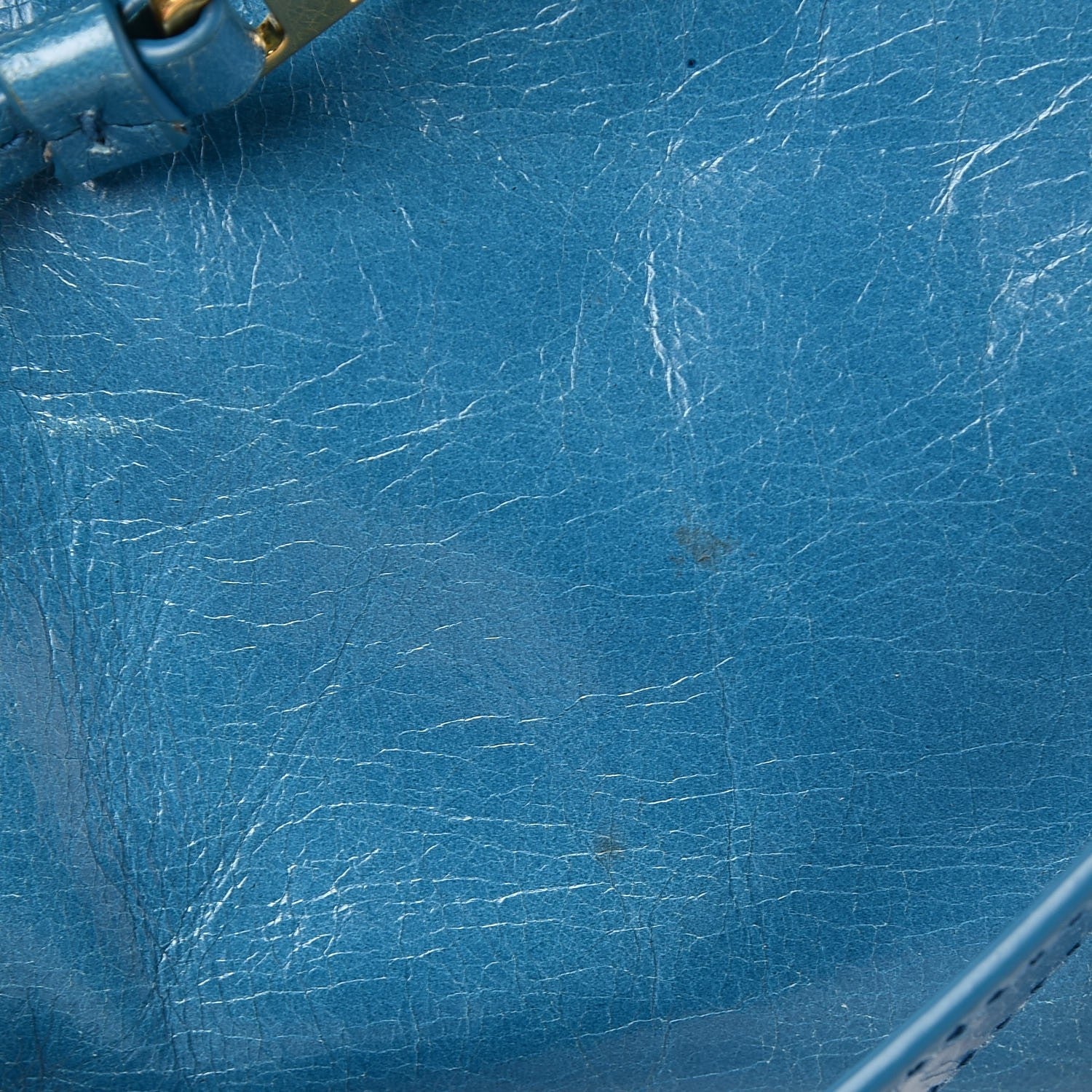 Miu Miu Vitello Shine Zip Tote Laguna 9 of 13