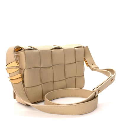 Bottega Veneta Grained Calfskin Maxi Intrecciato Cassette Crossbody Bag Porridge 3 of 8