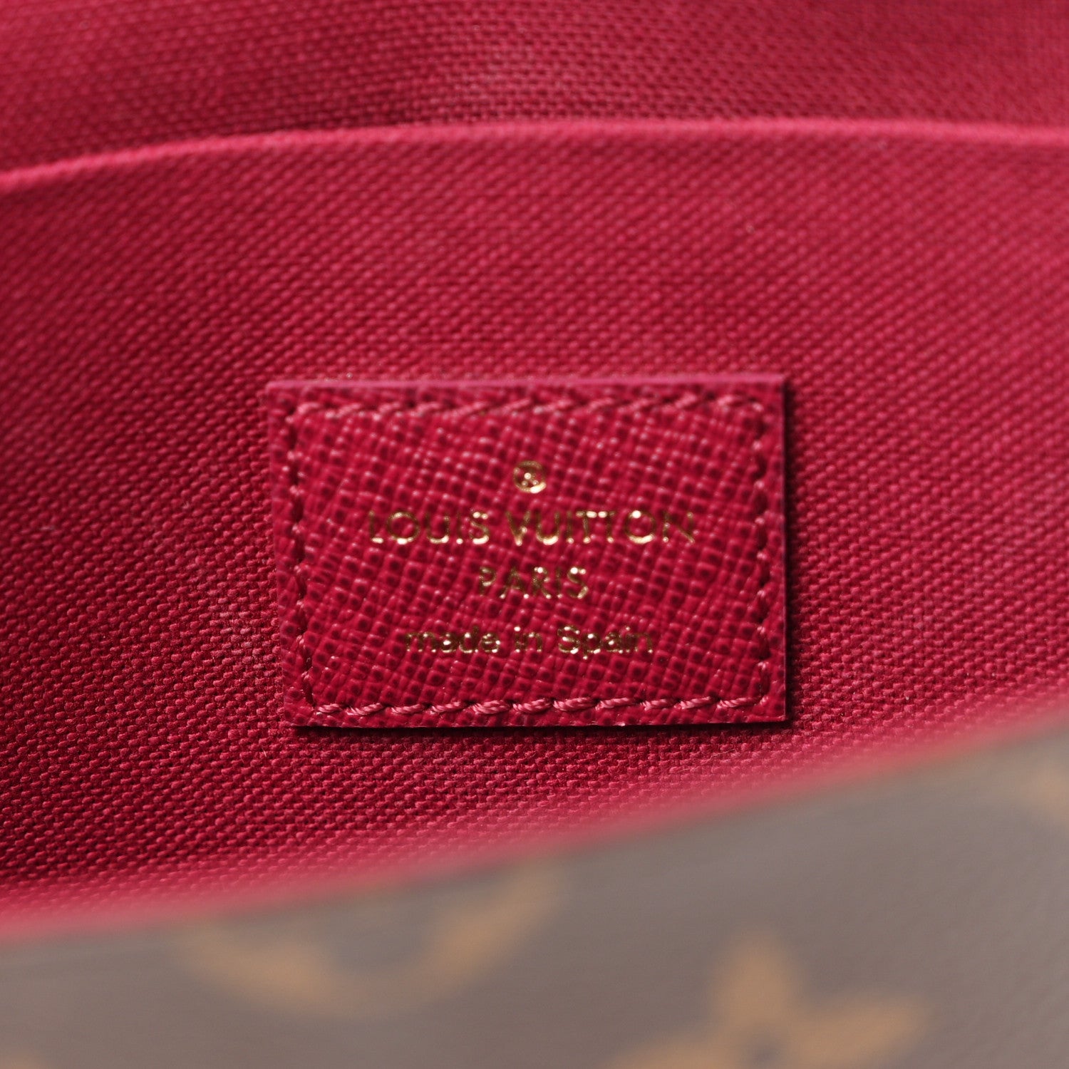 Louis Vuitton Monogram Pochette Felicie Chain Wallet Fuchsia 7 of 10