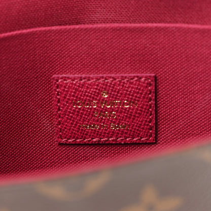Louis Vuitton Monogram Pochette Felicie Chain Wallet Fuchsia 7 of 10