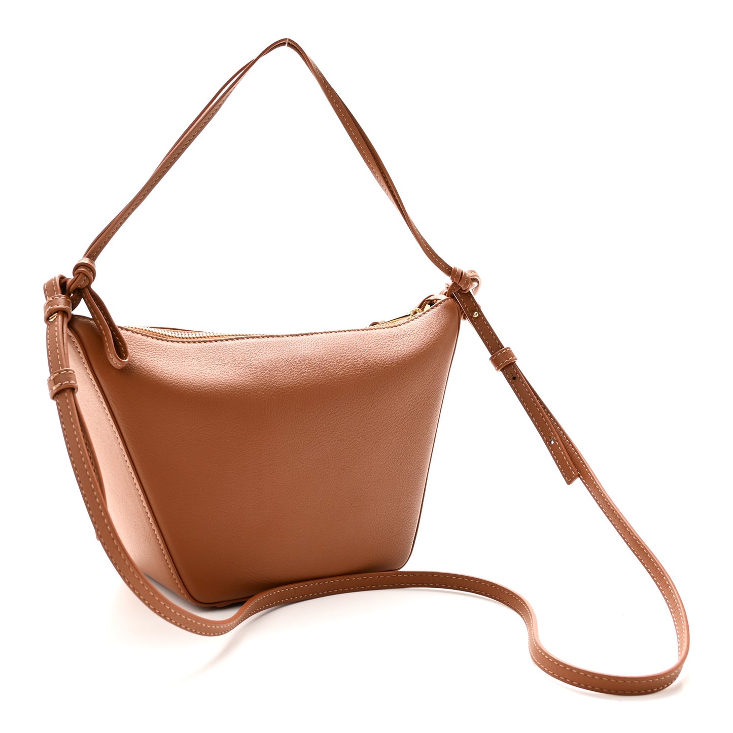 Calfskin Mini Hammock Hobo Tan