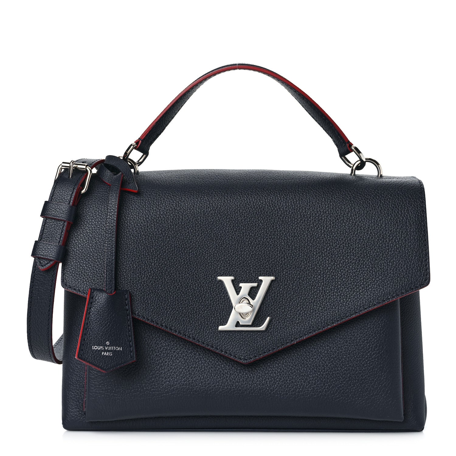 Louis Vuitton Soft Calfskin My Lockme Top Handle Marine Rouge 1 of 8