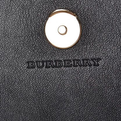 Burberry Calfskin House Check Henley Wallet On Chain Black 6 of 7