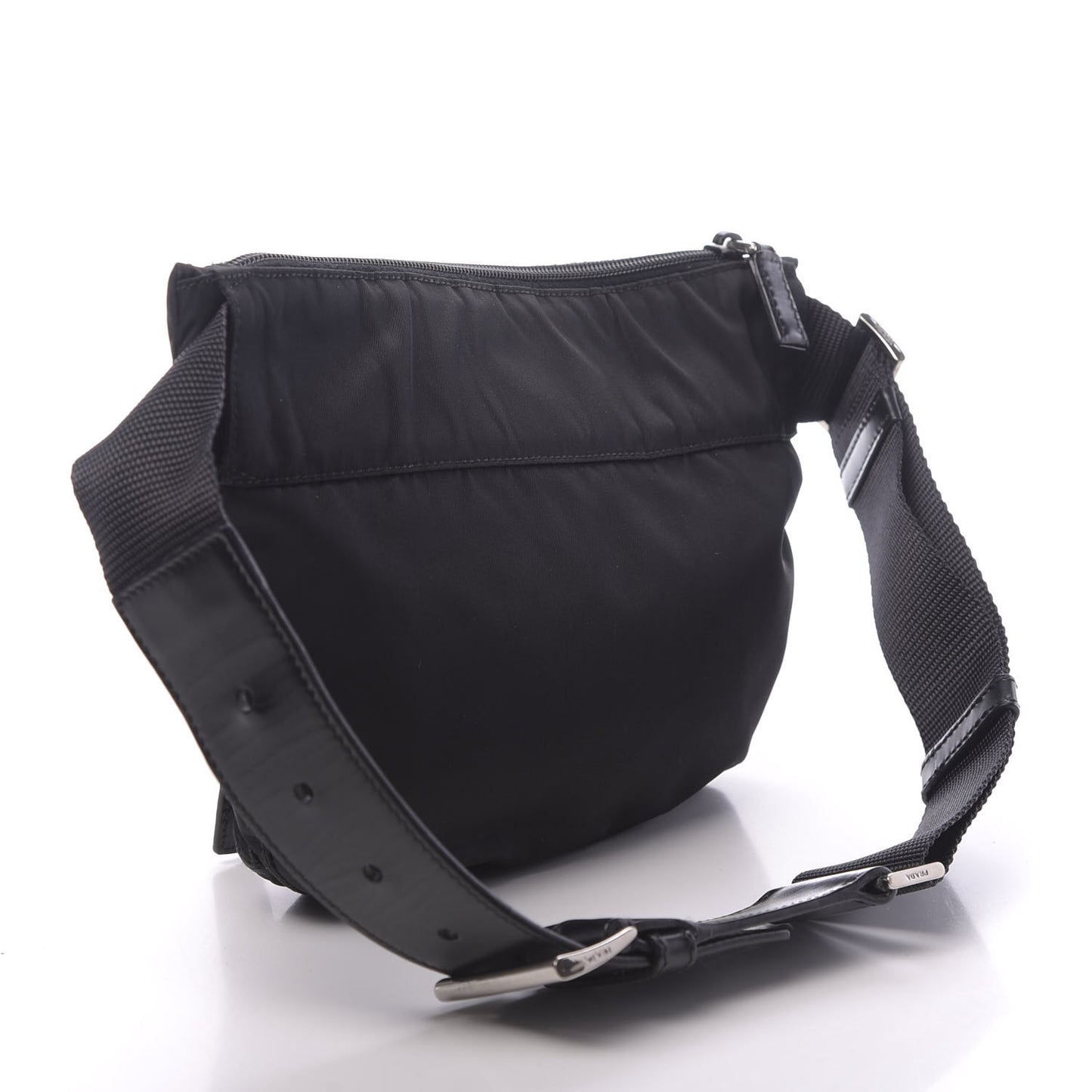 Tessuto Nylon Saffiano Belt Bag Black