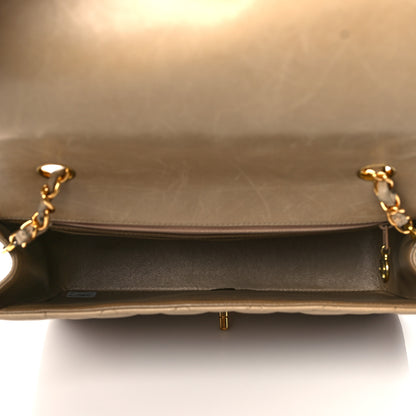 Chanel Lambskin Quilted Medium Single Flap Beige 4 of 17