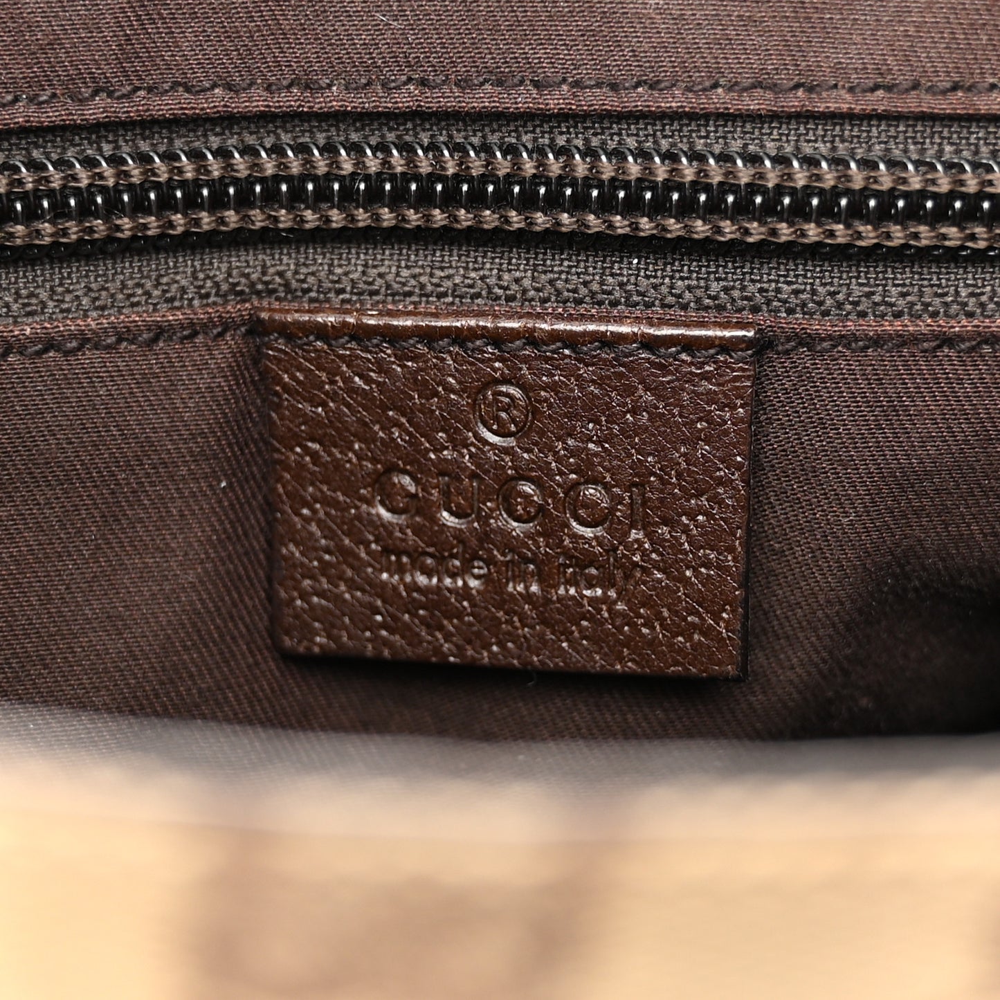 Monogram Flat Messenger Bag Dark Brown
