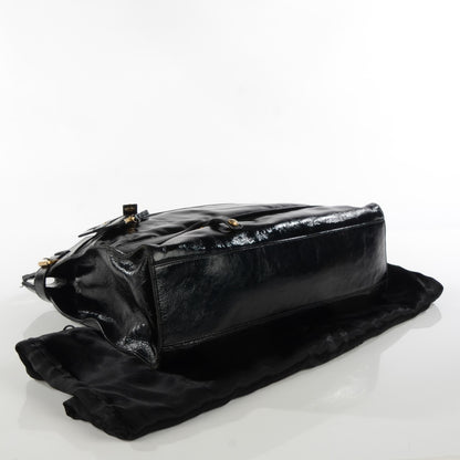 Saint Laurent Patent Sac Anais Tote Black 4 of 8