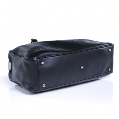 Chanel Leather Square Stitched Handbag Black 4 of 7