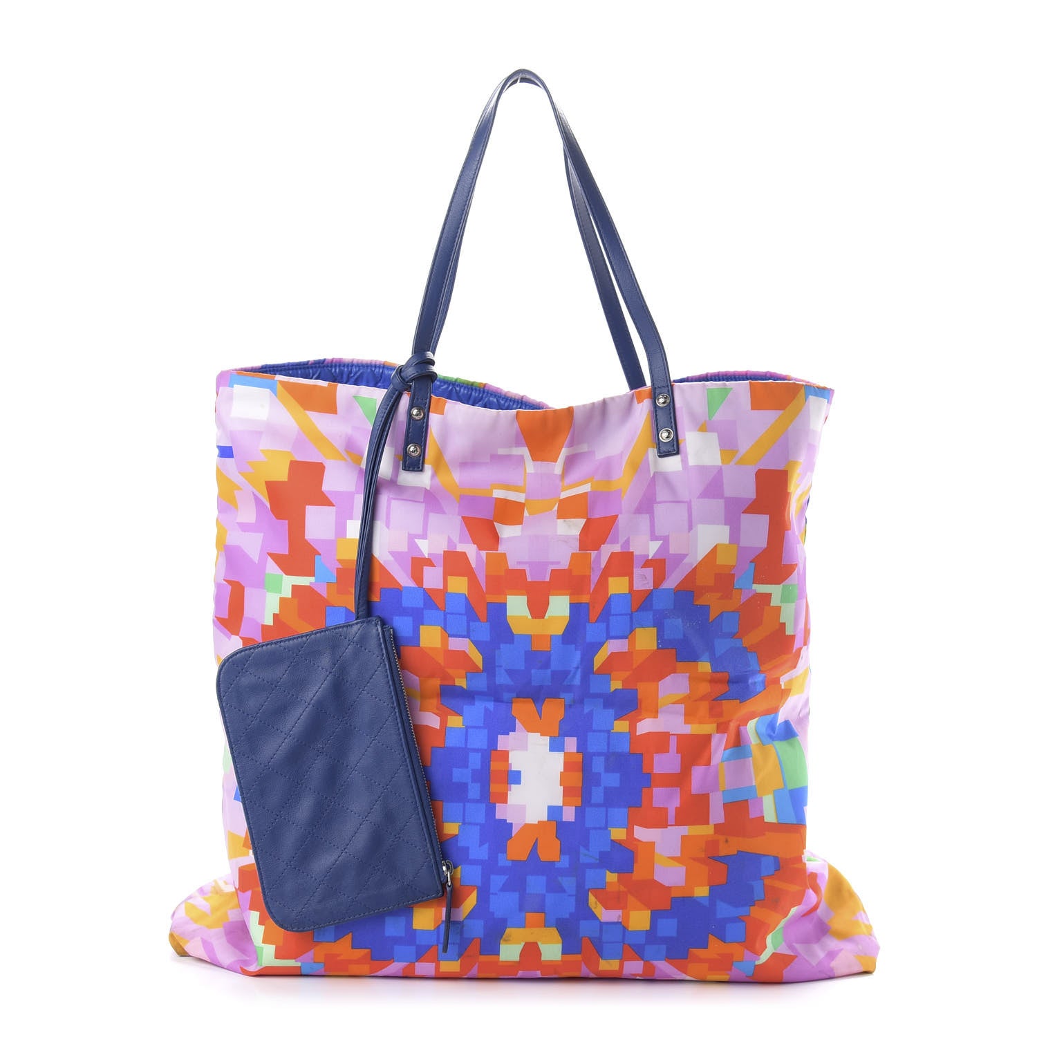Chanel Nylon Printed CC Tote Multicolor 1 of 14