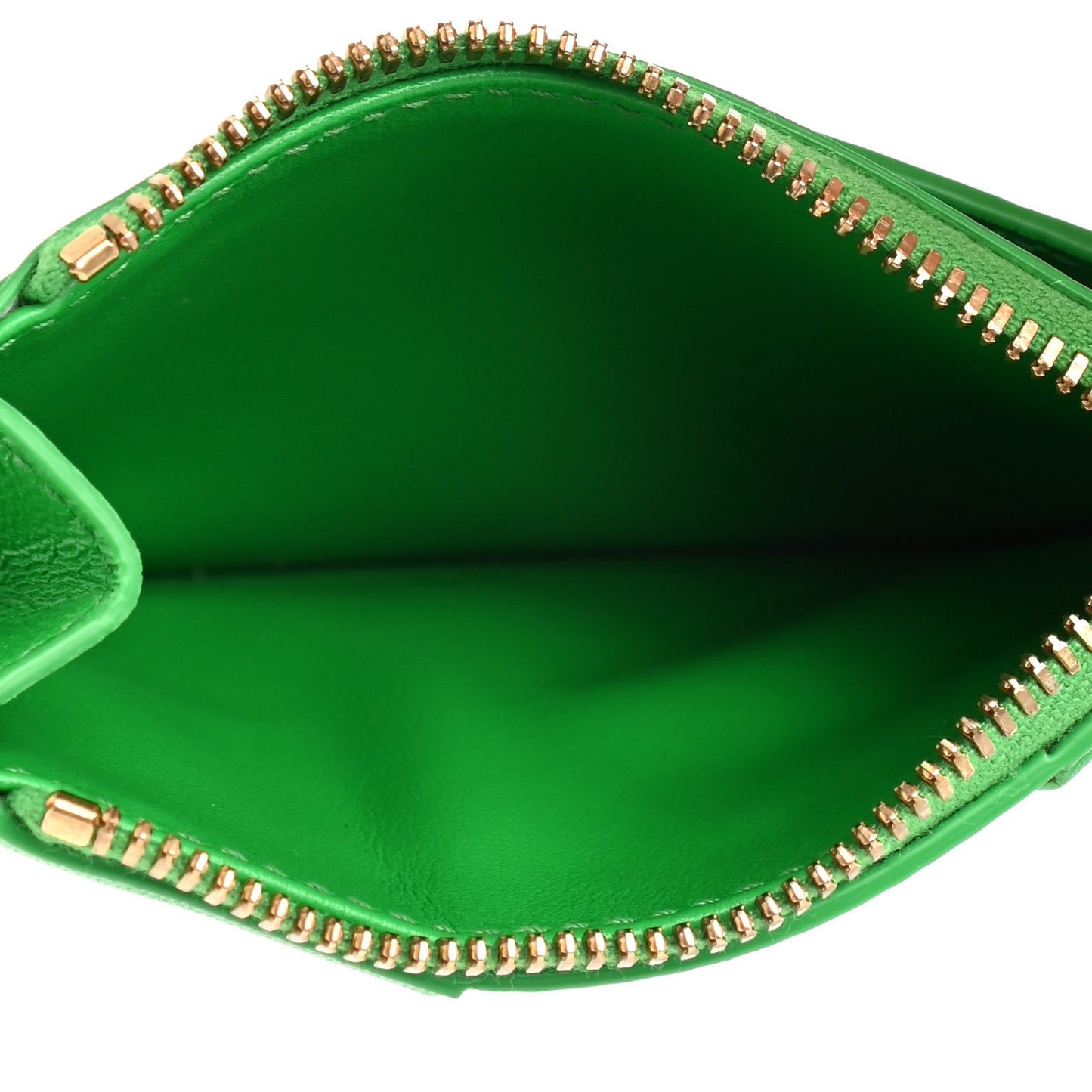 Nappa Maxi Intrecciato Zip Card Holder Parakeet