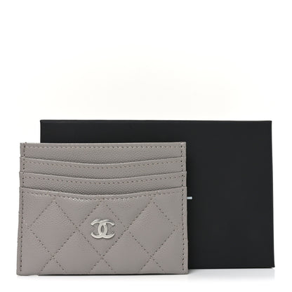 Chanel Caviar Quilted Multi Card Holder Dark Grey 9 of 9