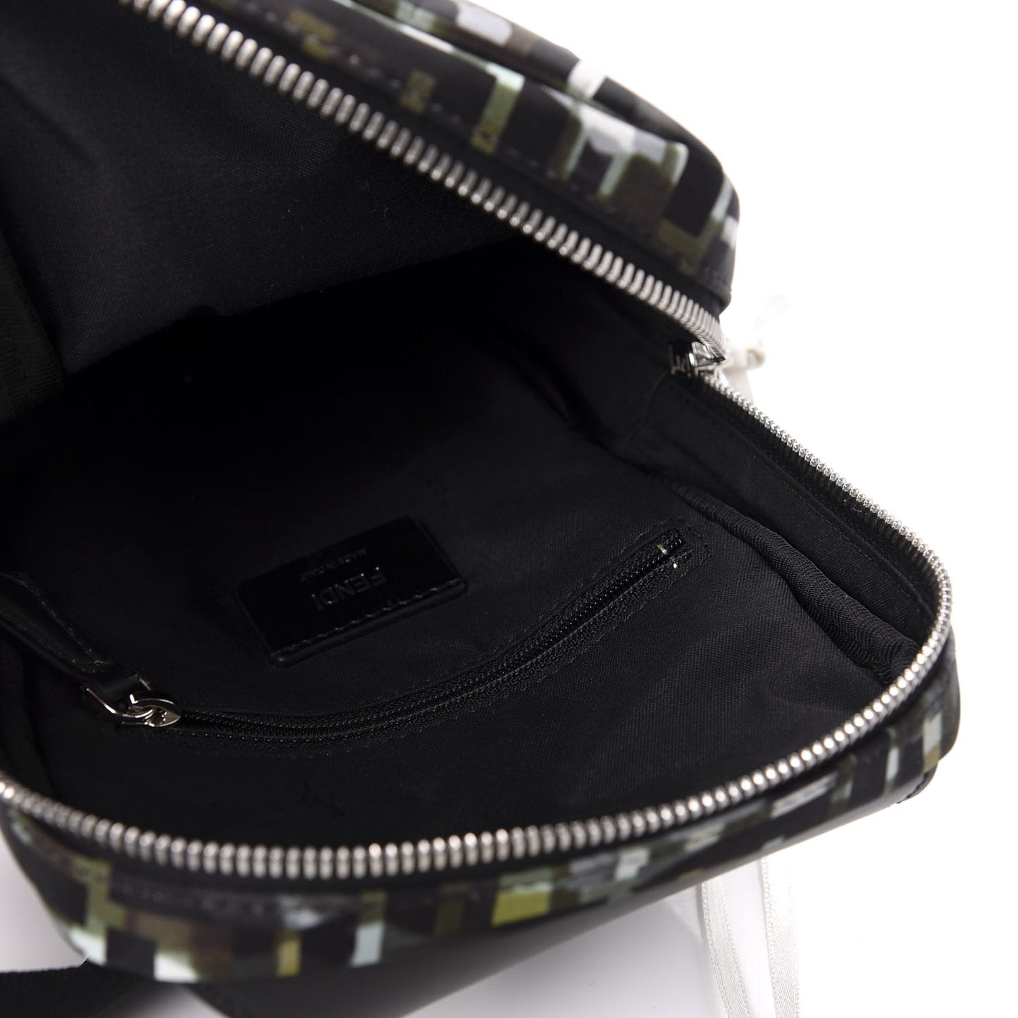 Nylon CamouFF Sling Bag Black Multicolor