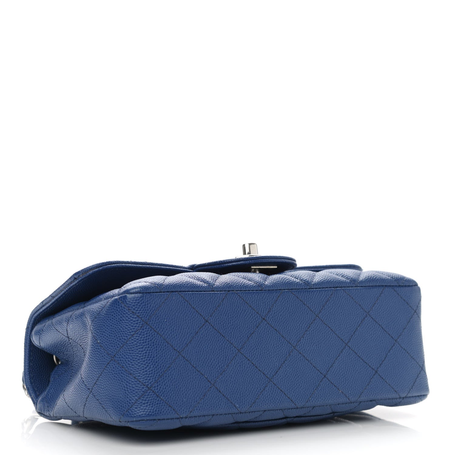Chanel Caviar Quilted Mini Rectangular Flap Blue 4 of 11