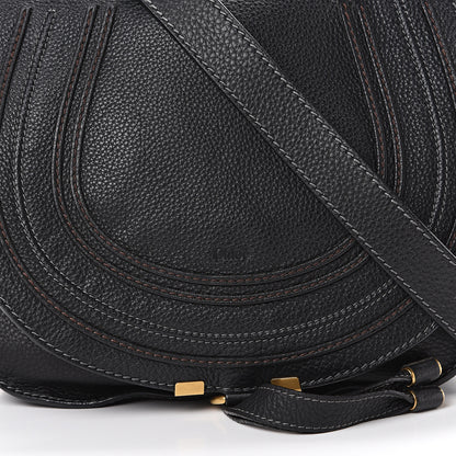 Chloe Calfskin Medium Marcie Round Crossbody Bag Black 8 of 10