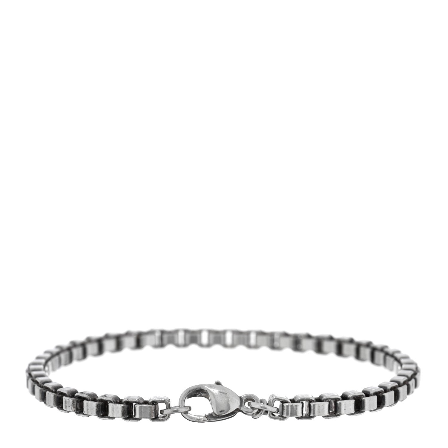 Tiffany Sterling Silver 4mm Venetian Link Bracelet 2 of 3