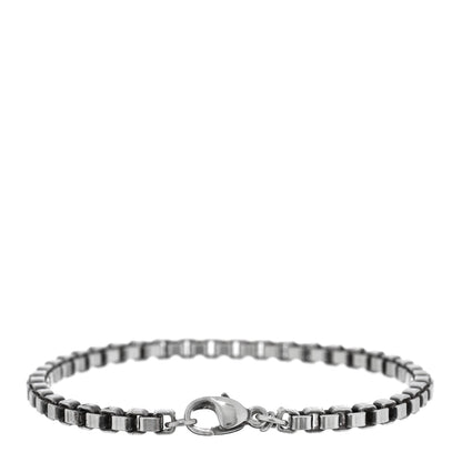 Tiffany Sterling Silver 4mm Venetian Link Bracelet 2 of 3