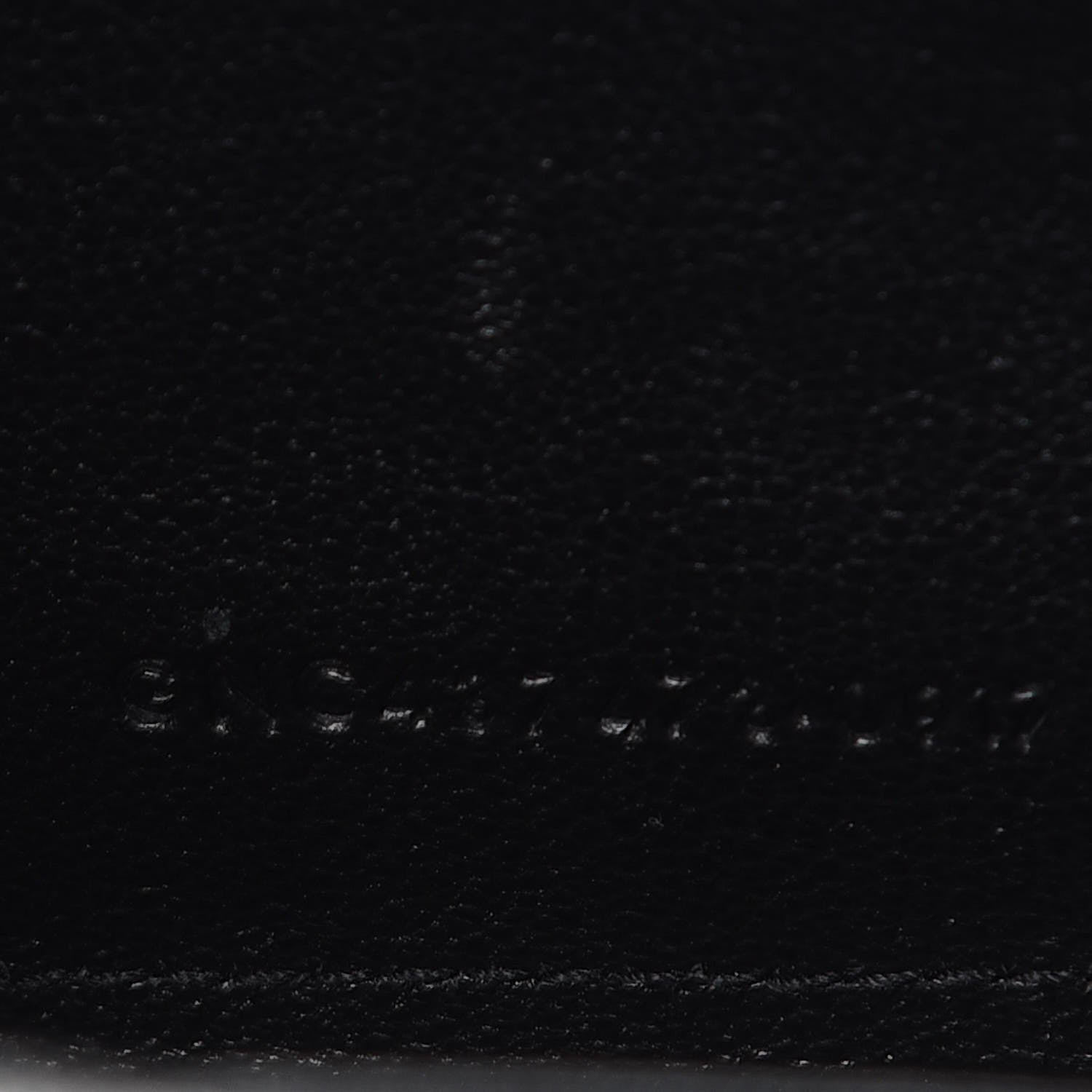 Saint Laurent Sheepskin Tri-Quilt Monogram Envelope Chain Wallet Black 8 of 10