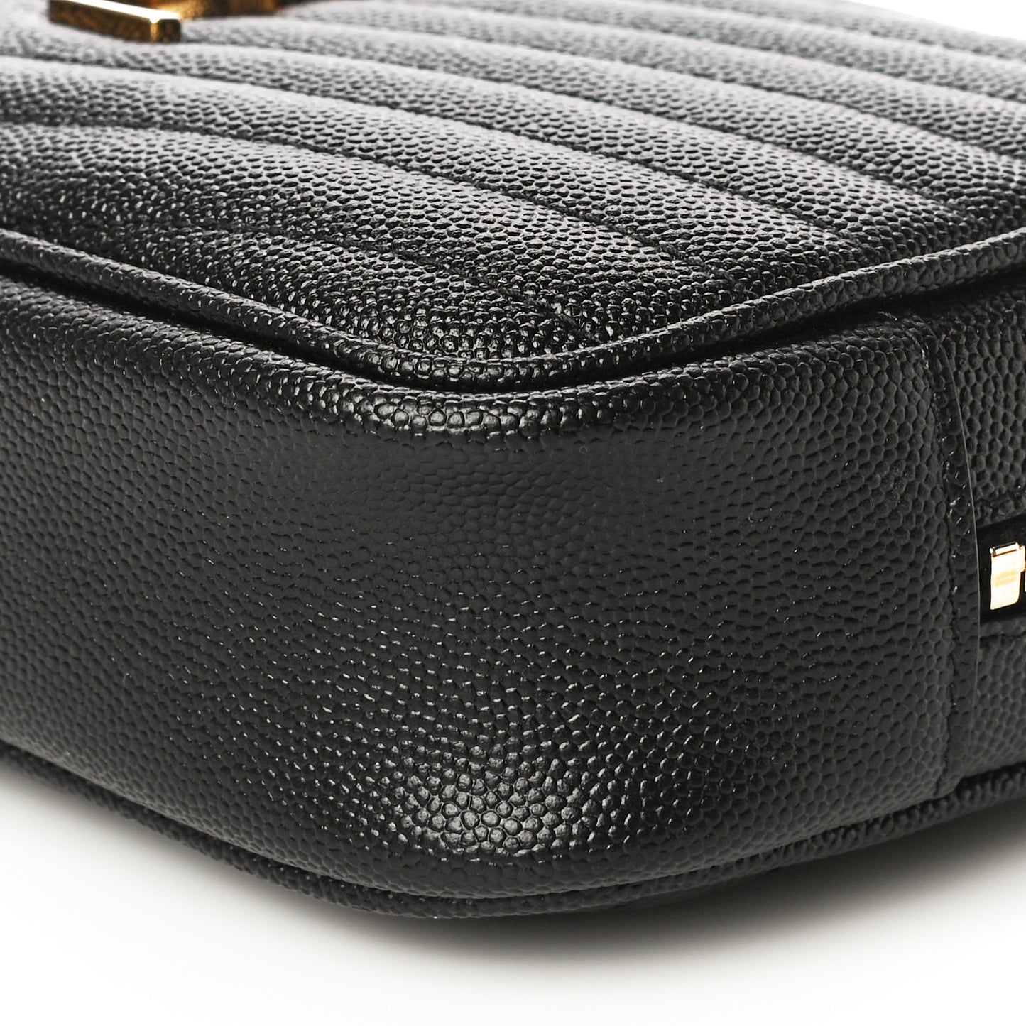 Grain De Poudre Matelasse Monogram Mini Lou Camera Bag Black