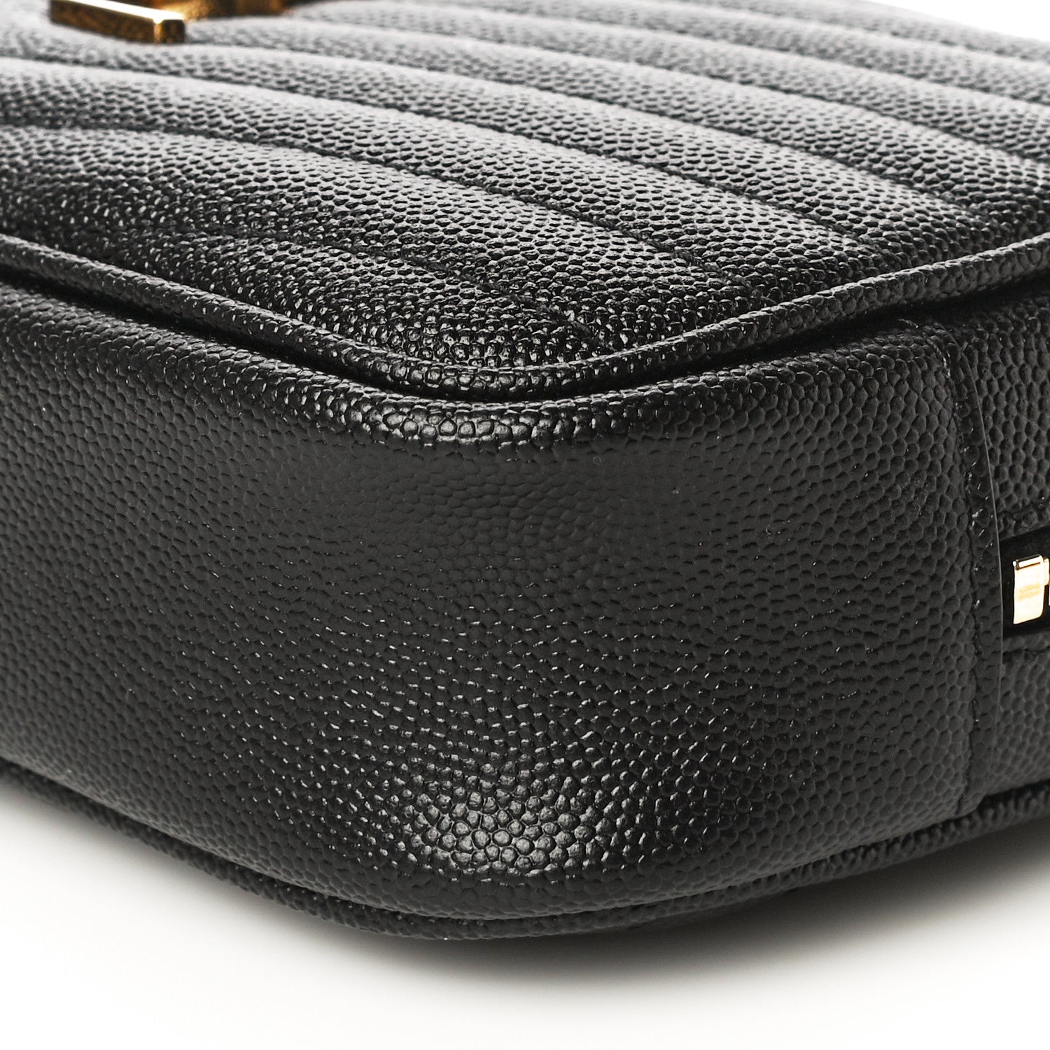 Saint Laurent Grain De Poudre Matelasse Monogram Mini Lou Camera Bag Black 10 of 10