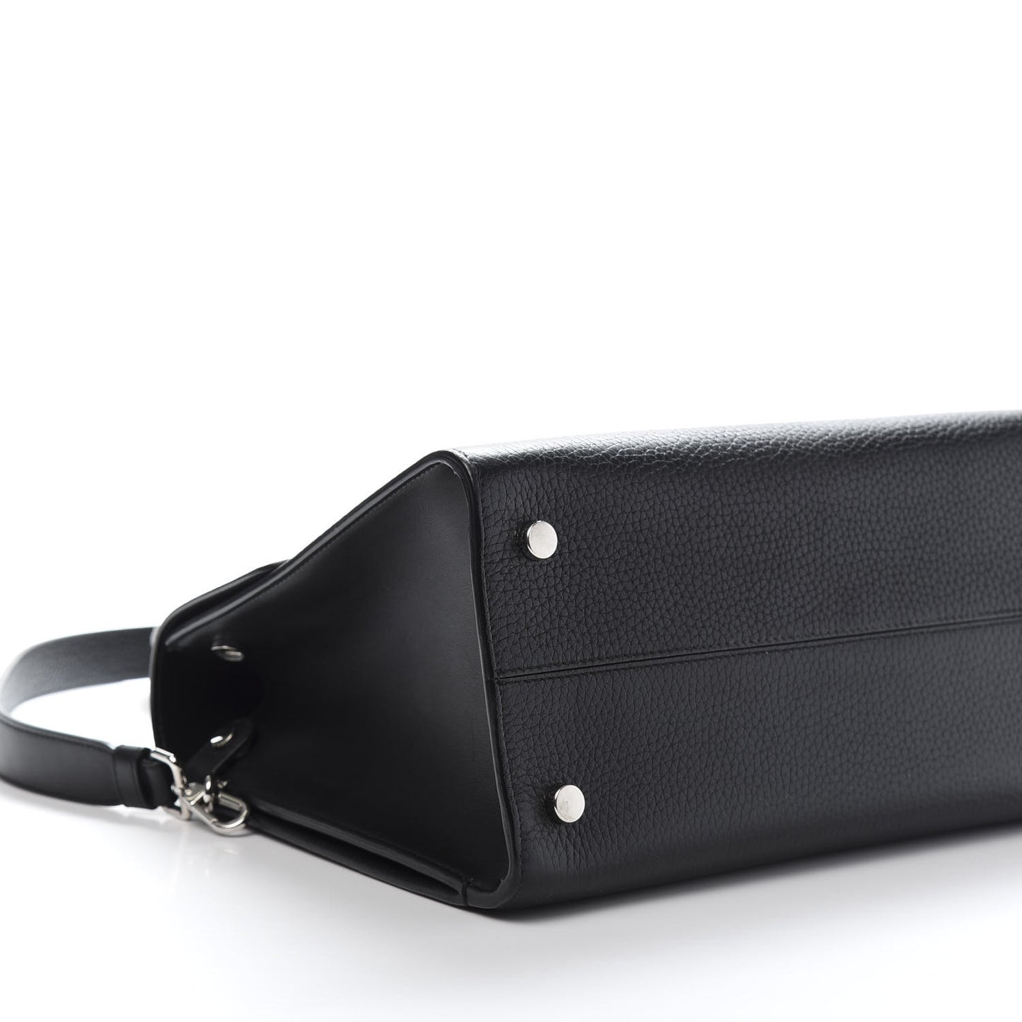 Grained Calfskin Medium Diorever Flap Black
