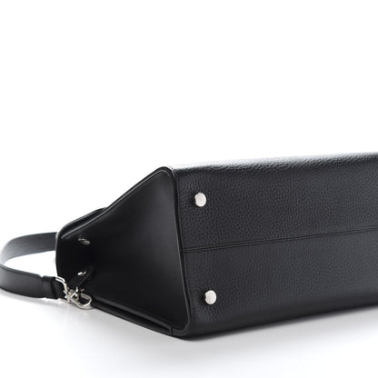 Christian Dior Grained Calfskin Medium Diorever Flap Black 8 of 10